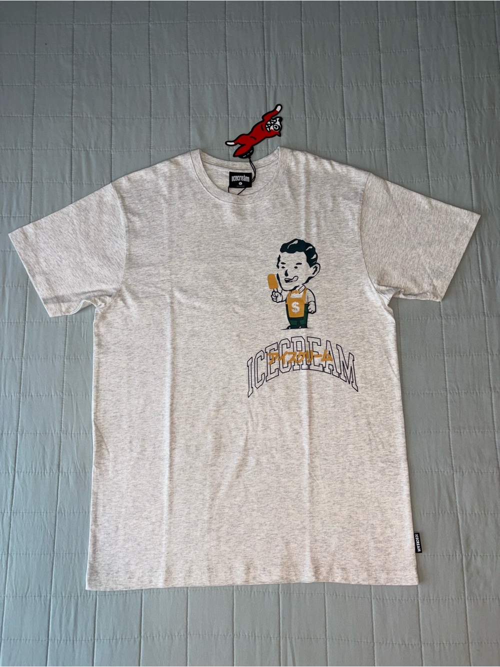 Icecream Bobble SS Tee Heather Grey Sz. Large